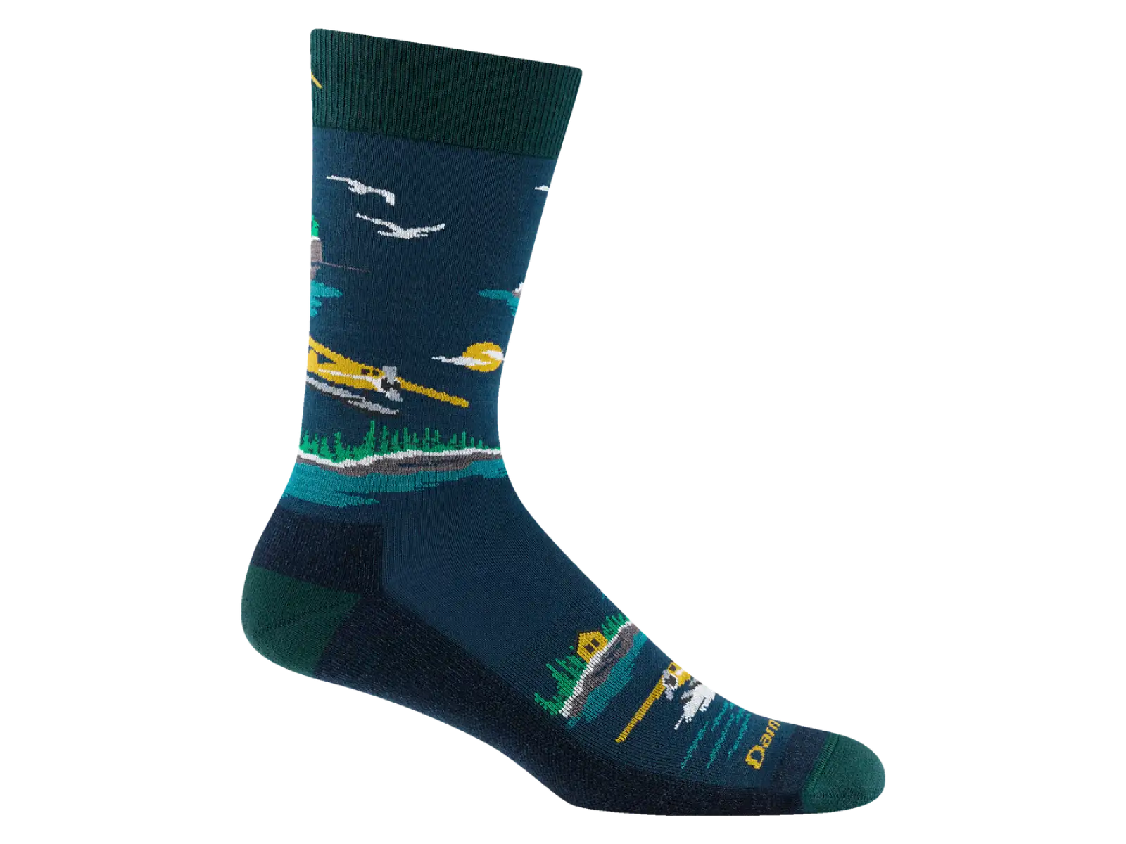Darn Tough Float Boat Crew Lightweight Cushion men's socks Midnight
