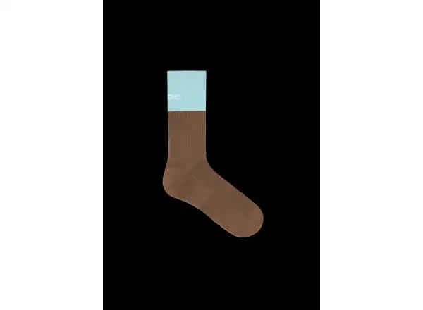 POC Motion MTB Long socks Bronzite Brown/Lazurite Blue