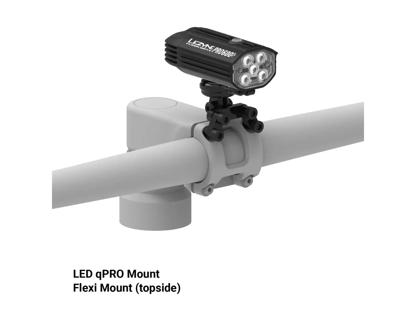 Lezyne LED qPRO Mount light holder Black