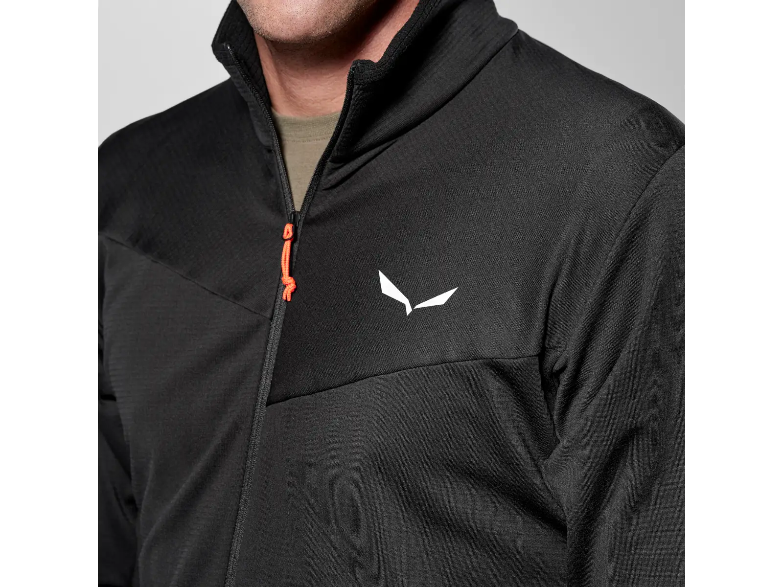 Salewa Puez Cammino Polarlite Half-Zip men's sweatshirt Black Out
