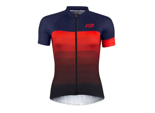 Force Ascent women's jersey short sleeve blue/red