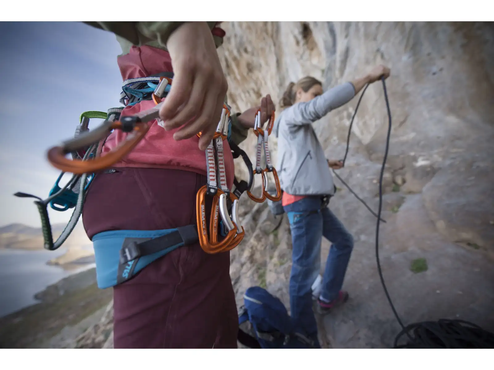 Salewa HMS Screw G2 Medium carabiner Blue
