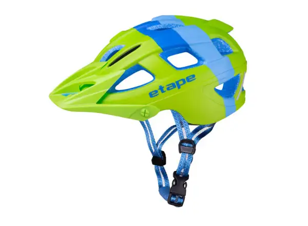 Etape Hero children's cycling helmet green/blue matte
