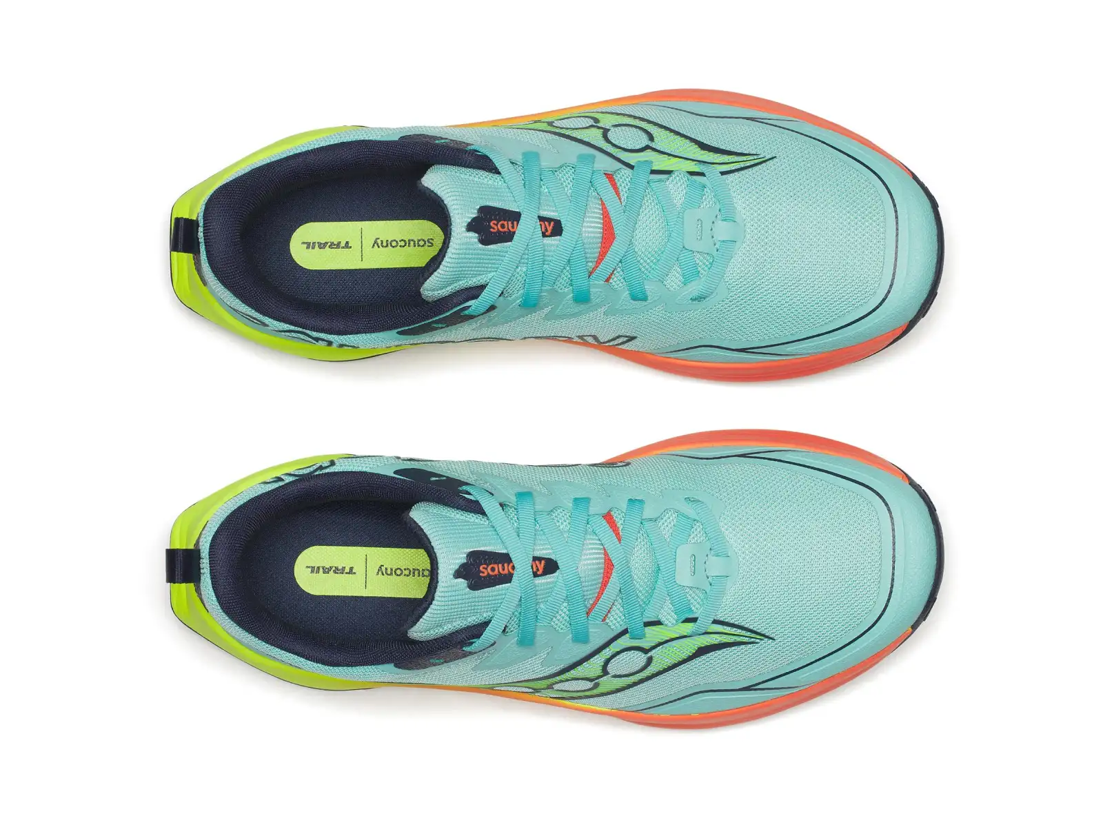 Saucony Peregrine 16 men's running shoes Splash/Citron