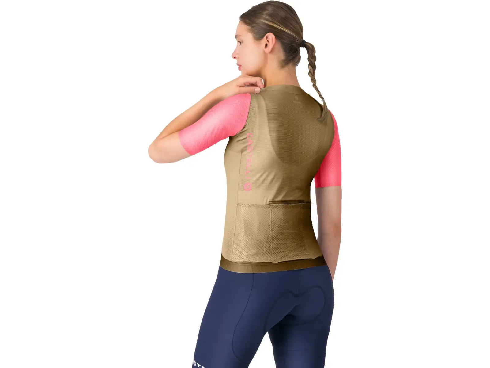 Castelli Corretto W women's jersey short sleeve Elmwood/Rosa GIro