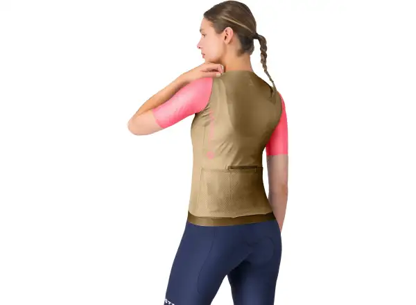 Castelli Corretto W women's jersey short sleeve Elmwood/Rosa GIro
