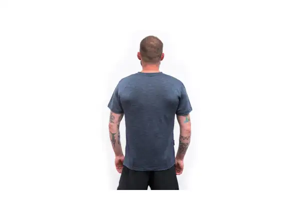 Sensor Merino Lite men's functional t-shirt short sleeve Mottled Blue