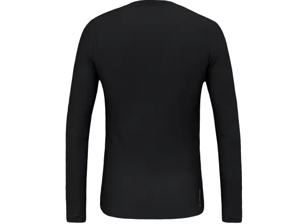 Salewa Cristallo Warm Alpine Merino Responsive men's long sleeve shirt Black Out Melange