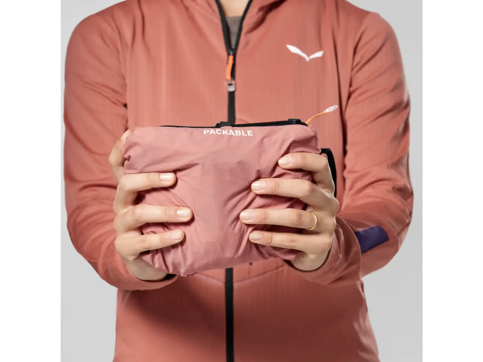 Salewa Pedroc Wind Light women's jacket Desert Pink