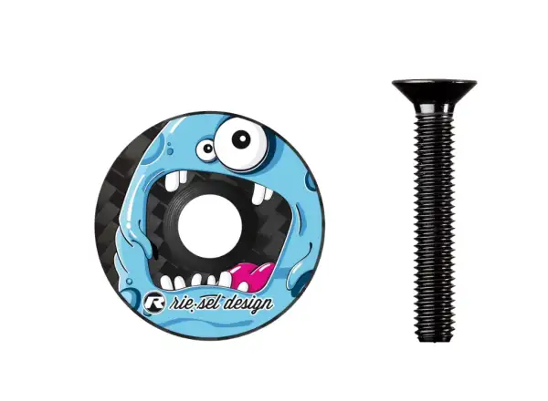 Rie:sel Design Stem:cap headset cap Monster Blue