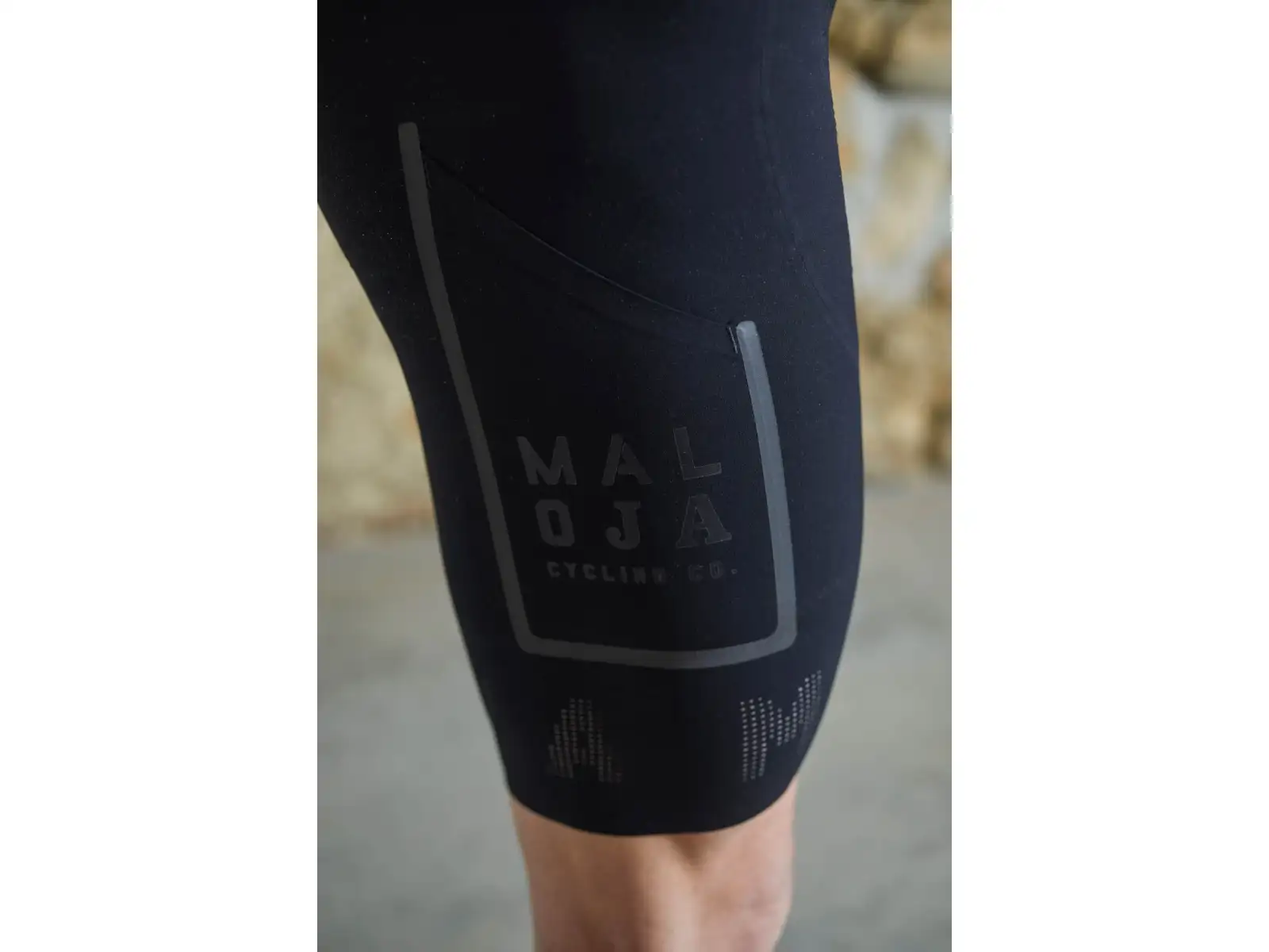Maloja GoldhaarmoosM. men's shorts with insert and bib Moonless