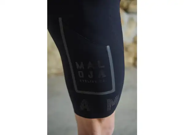 Maloja GoldhaarmoosM. men's shorts with insert and bib Moonless