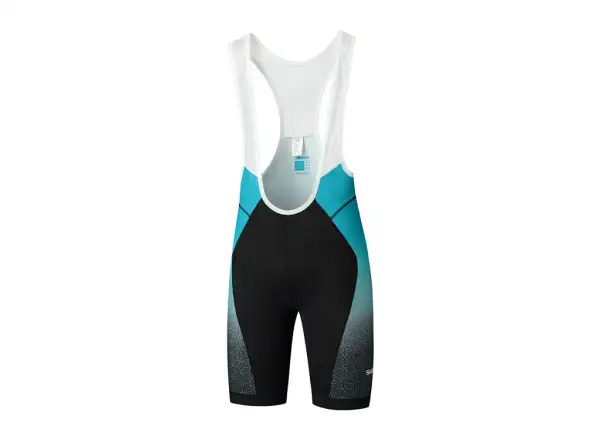 Shimano Team Printed men's bib shorts black-green