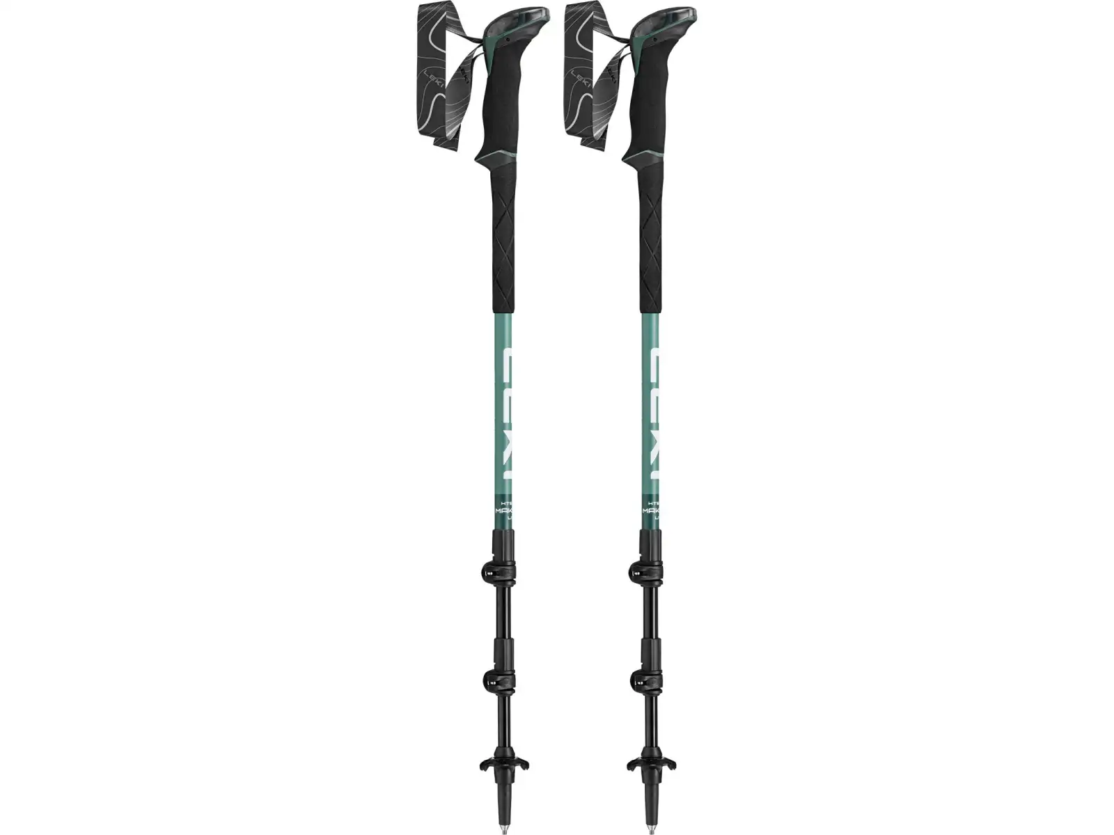 Leki Makalu Lite trekking poles malachite Green/Dark malachite Green/White
