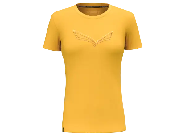 Salewa Pure Eagle Frame Dry Short Sleeve T-Shirt Women Gold Melange