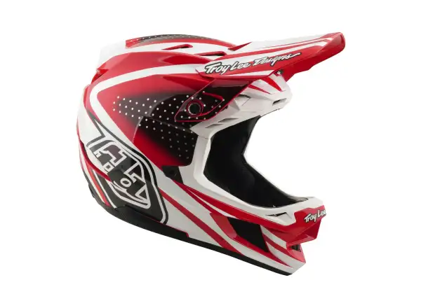 Troy Lee Designs D4 Polyacrylite MIPS helmet Line Fire/white