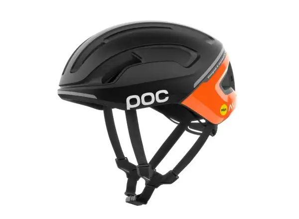 POC Omne Beacon MIPS cycling helmet Fluorescent Orange AVIP/Uranium Black Matt