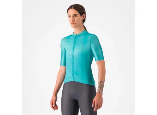 Castelli Fantasia women's jersey short sleeve Pool Blue