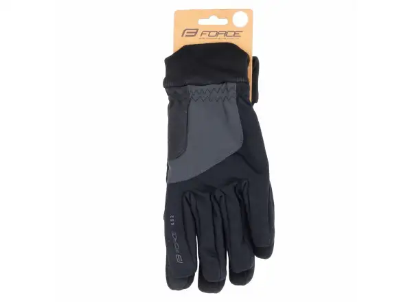 Force X82 winter cycling gloves černá