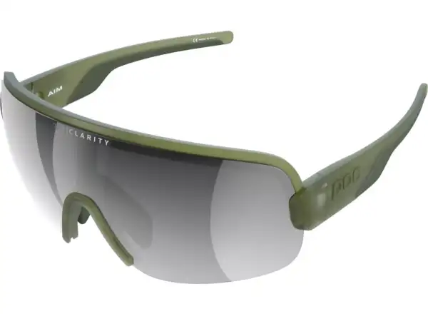 POC Aim cycling glasses Epidote Green Translucent