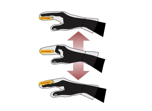 Thermic Versatile Light heated gloves black