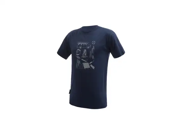 Sensor Merino Active Outside men's T-shirt short sleeve Deep Blue