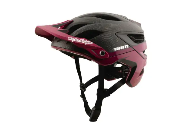 Troy Lee Designs x SRAM A3 helmet Radioscape Black/Berry