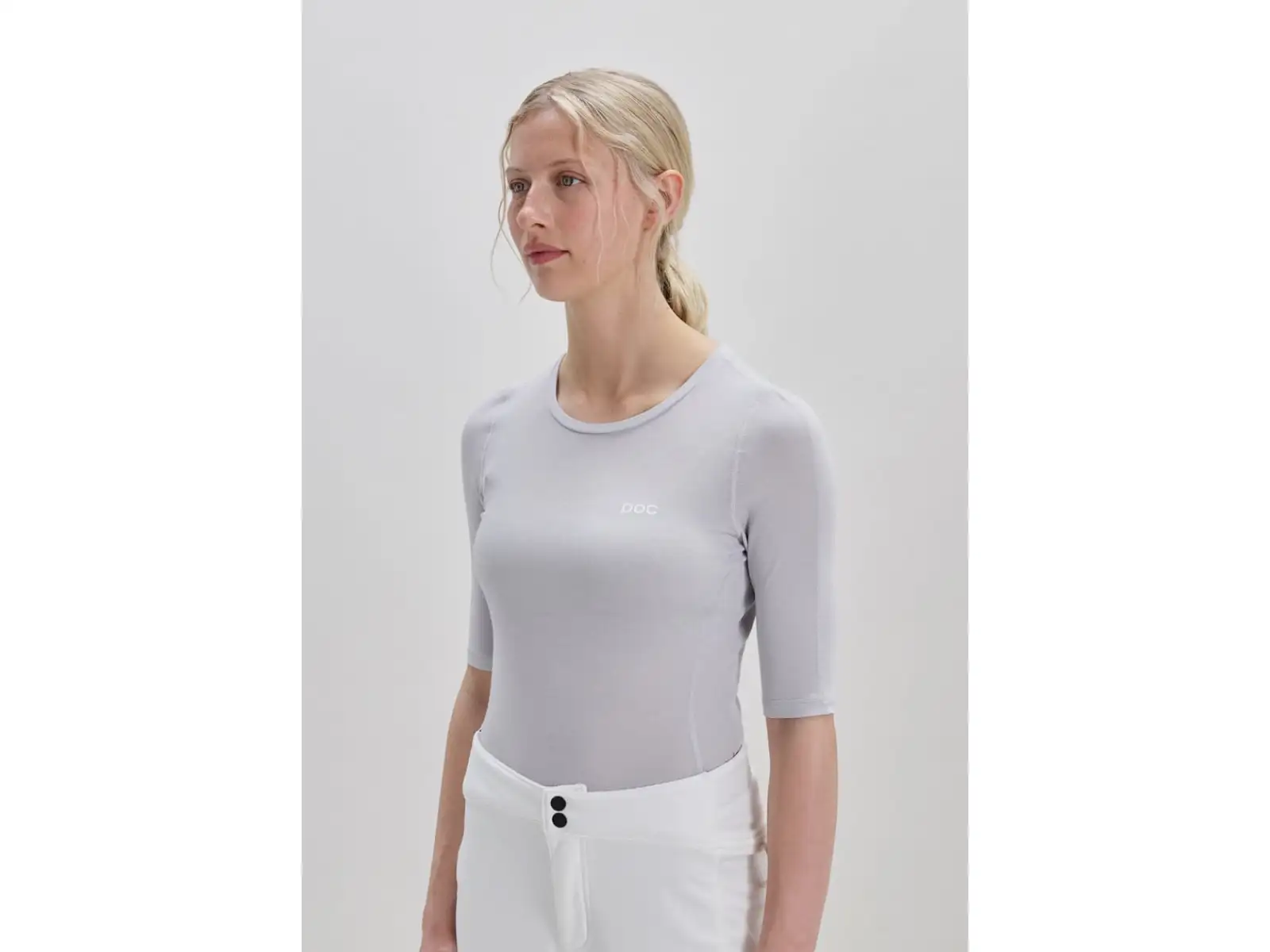 POC Layer Mid women's base layer short sleeve Granite Grey