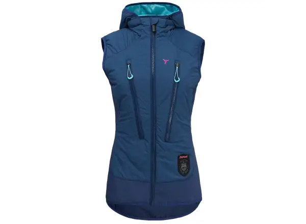 Silvini Polara women's ski mountaineering vest Navy/Turquoise