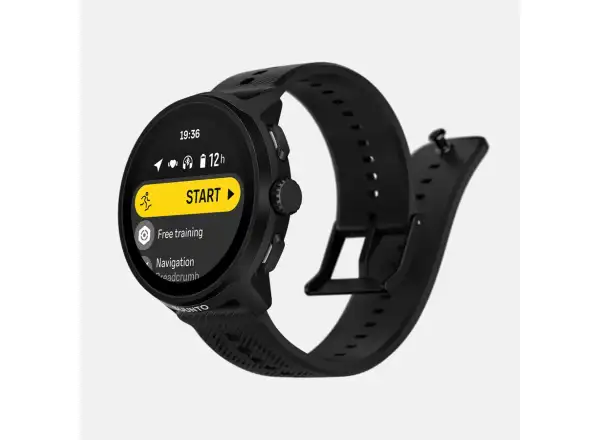 Suunto Run smart watch silicone strap All Black
