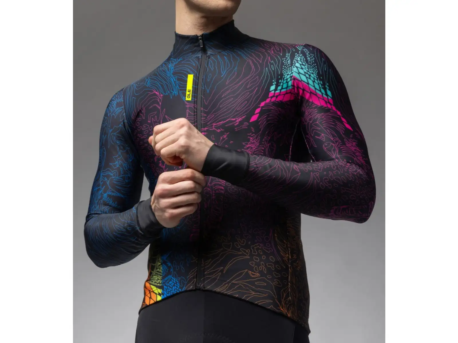 Alé Pragma men's insulated jersey long sleeve Zanzibar
