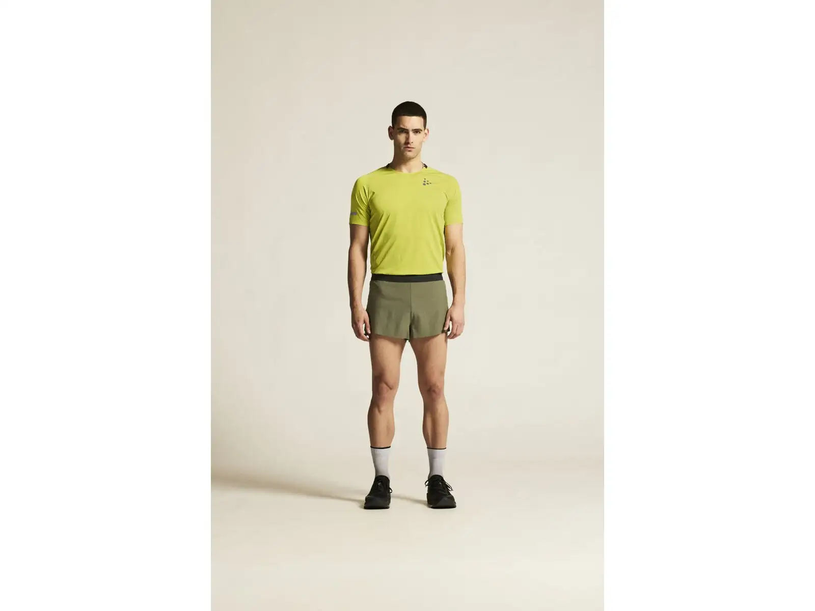 Craft PRO Hypervent Split 2 men's running shorts green