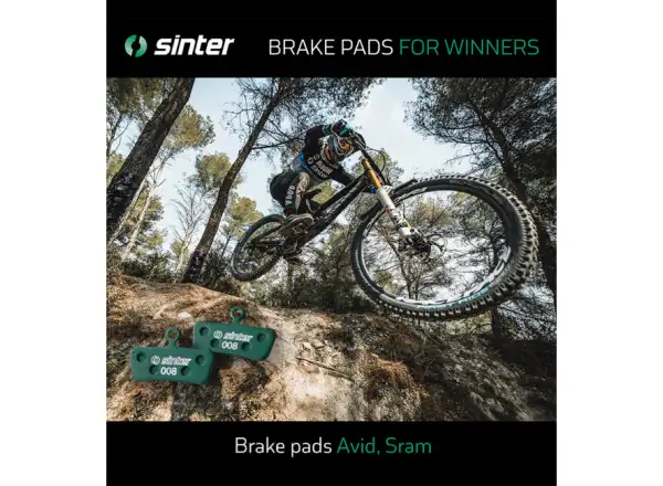 Sinter SRAM Elixir Trail, G2, Guide brake pads polymer green
