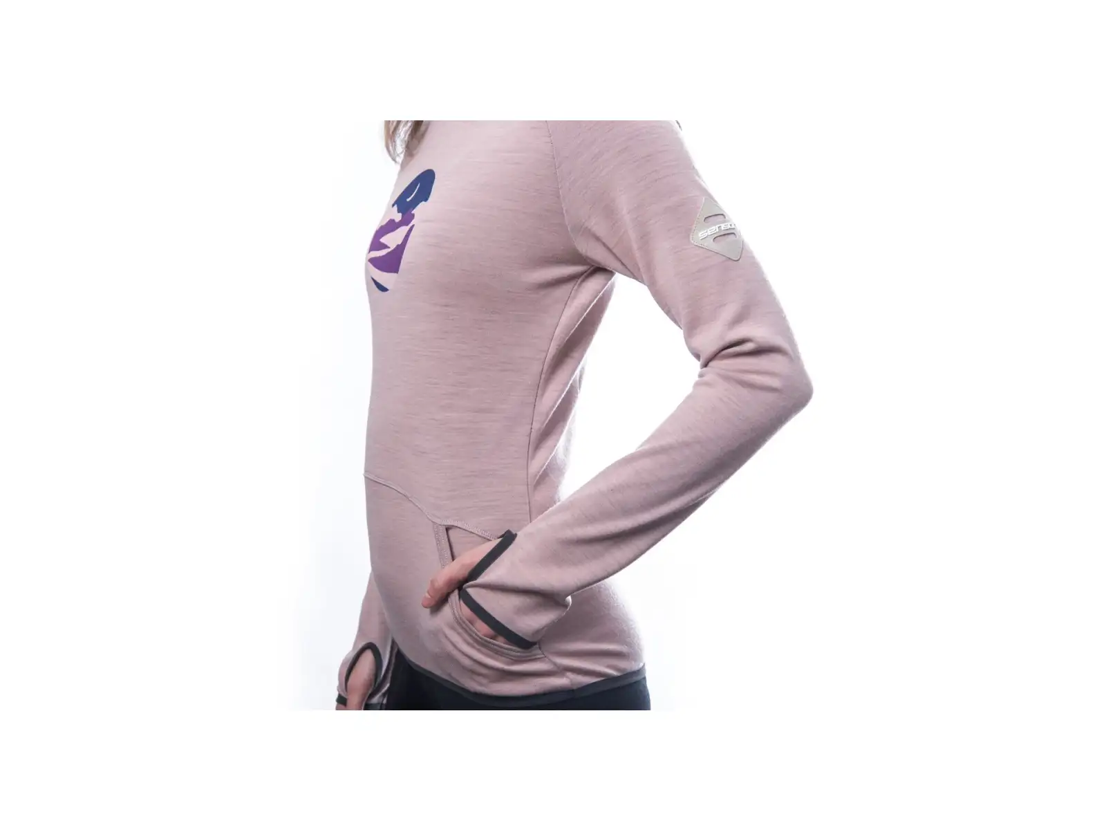 Sensor Merino Upper Triglav women's sweatshirt Dusty Pink