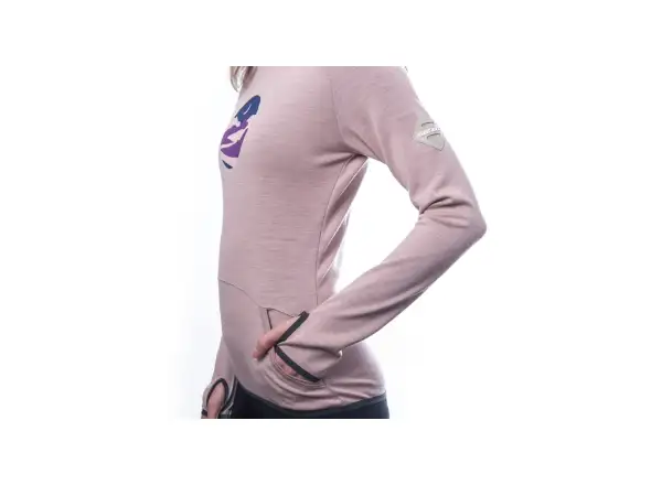 Sensor Merino Upper Triglav women's sweatshirt Dusty Pink