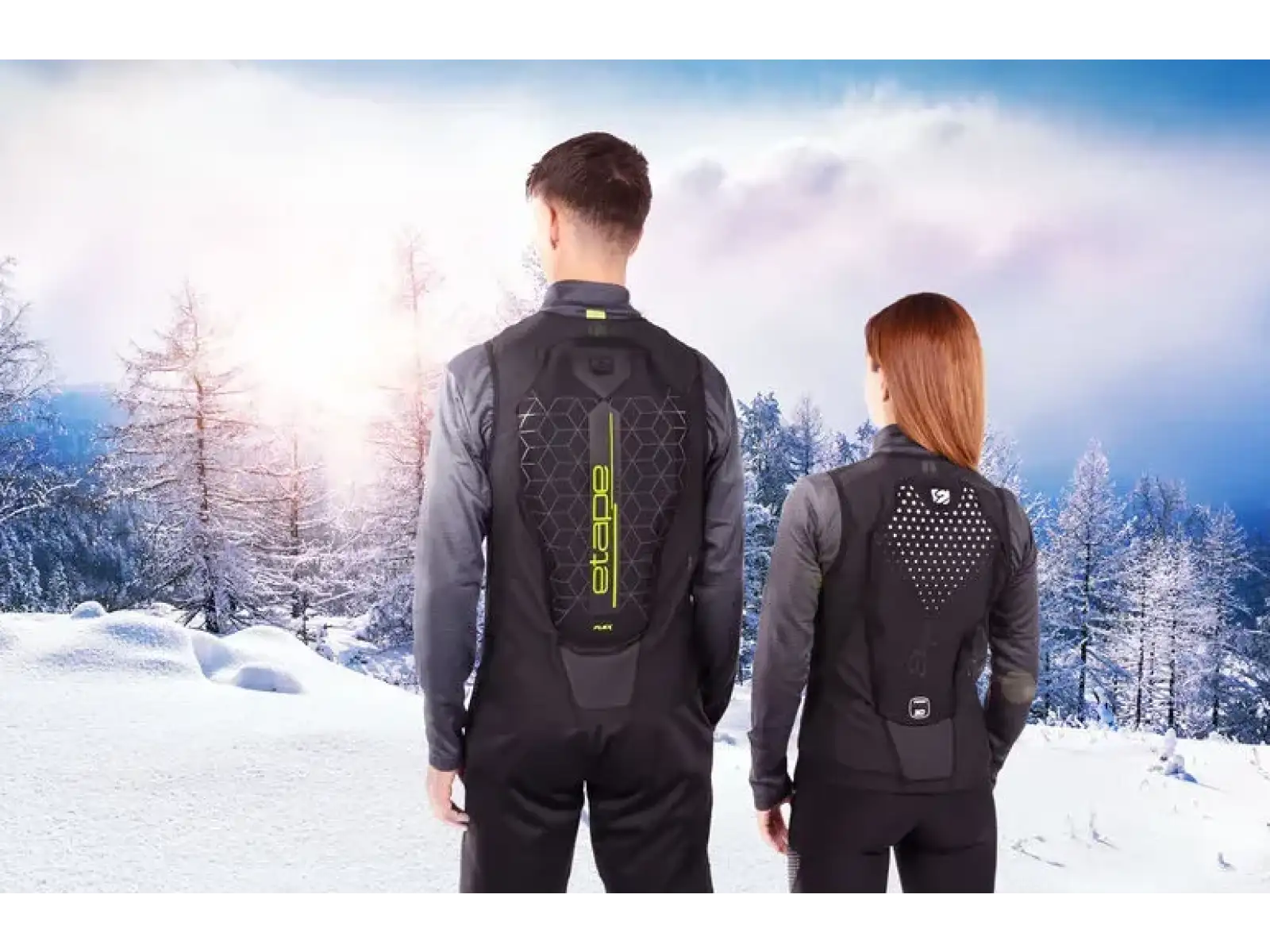 Etape Pure Pro 2.0 women's vest with spine protector black/white