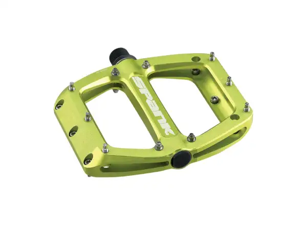 Spank Spoon 90 platform pedals green