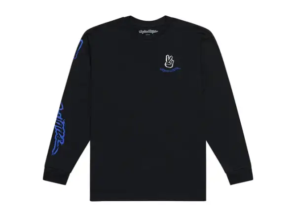 Troy Lee Designs Peace Out men's long sleeve t-shirt Black
