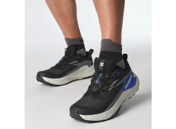 Salomon Genesis GTX men's running shoes Black/Lunar Rock