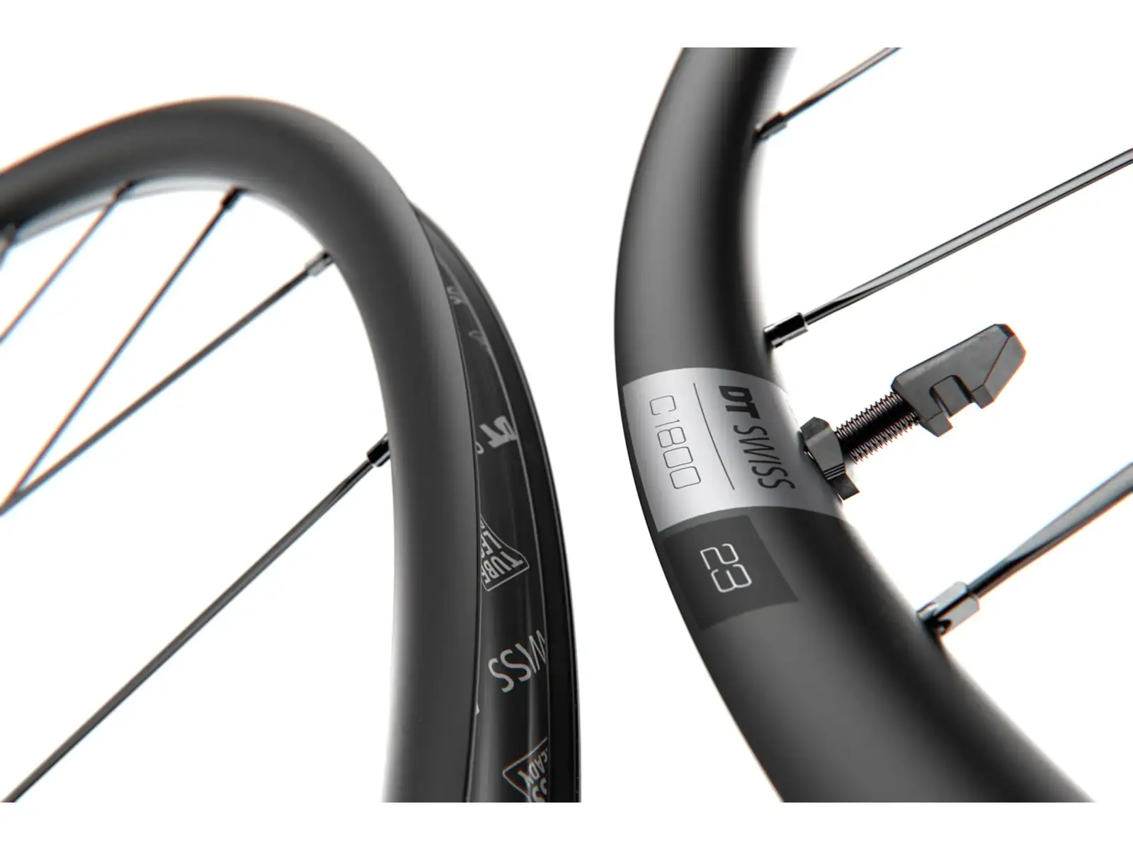 DT Swiss C 1800 Spline 23 DB 700C CL 12/100 front wheel - Unpacked