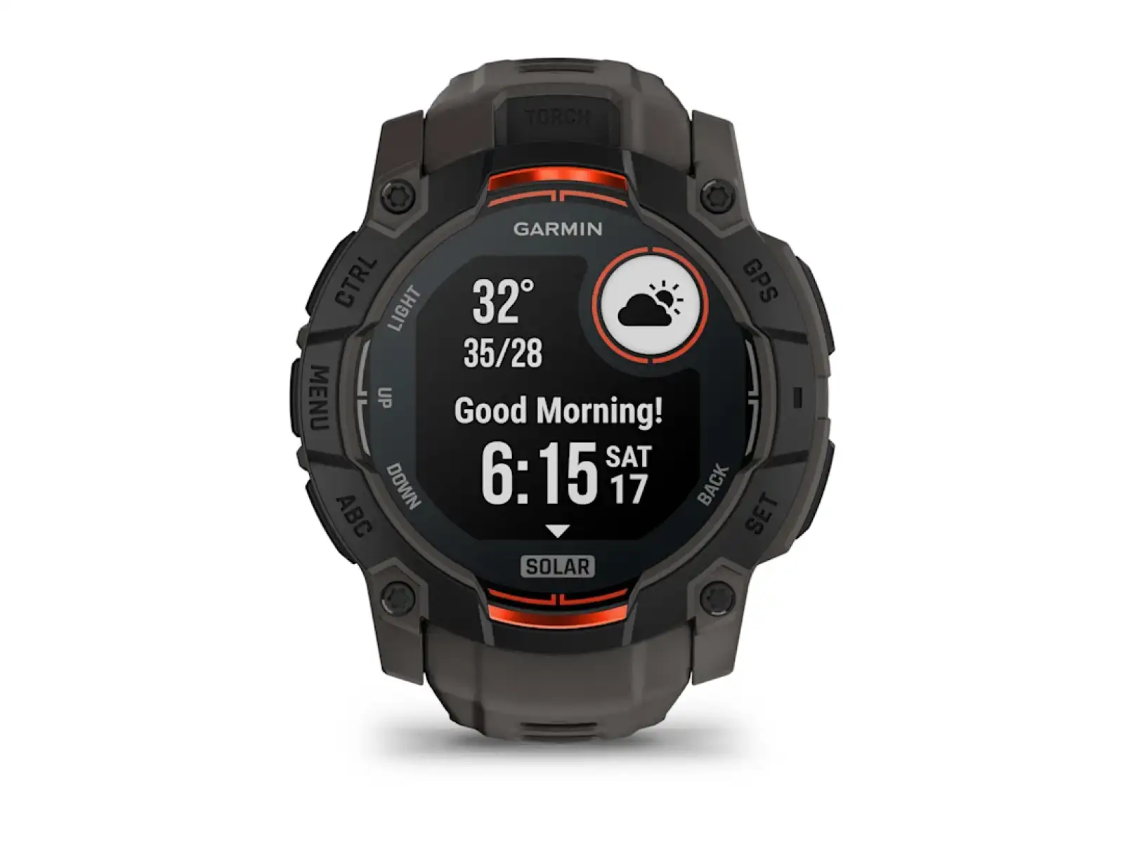 Garmin Instinct 3 Solar 50 mm smart watch Black/Charcoal strap
