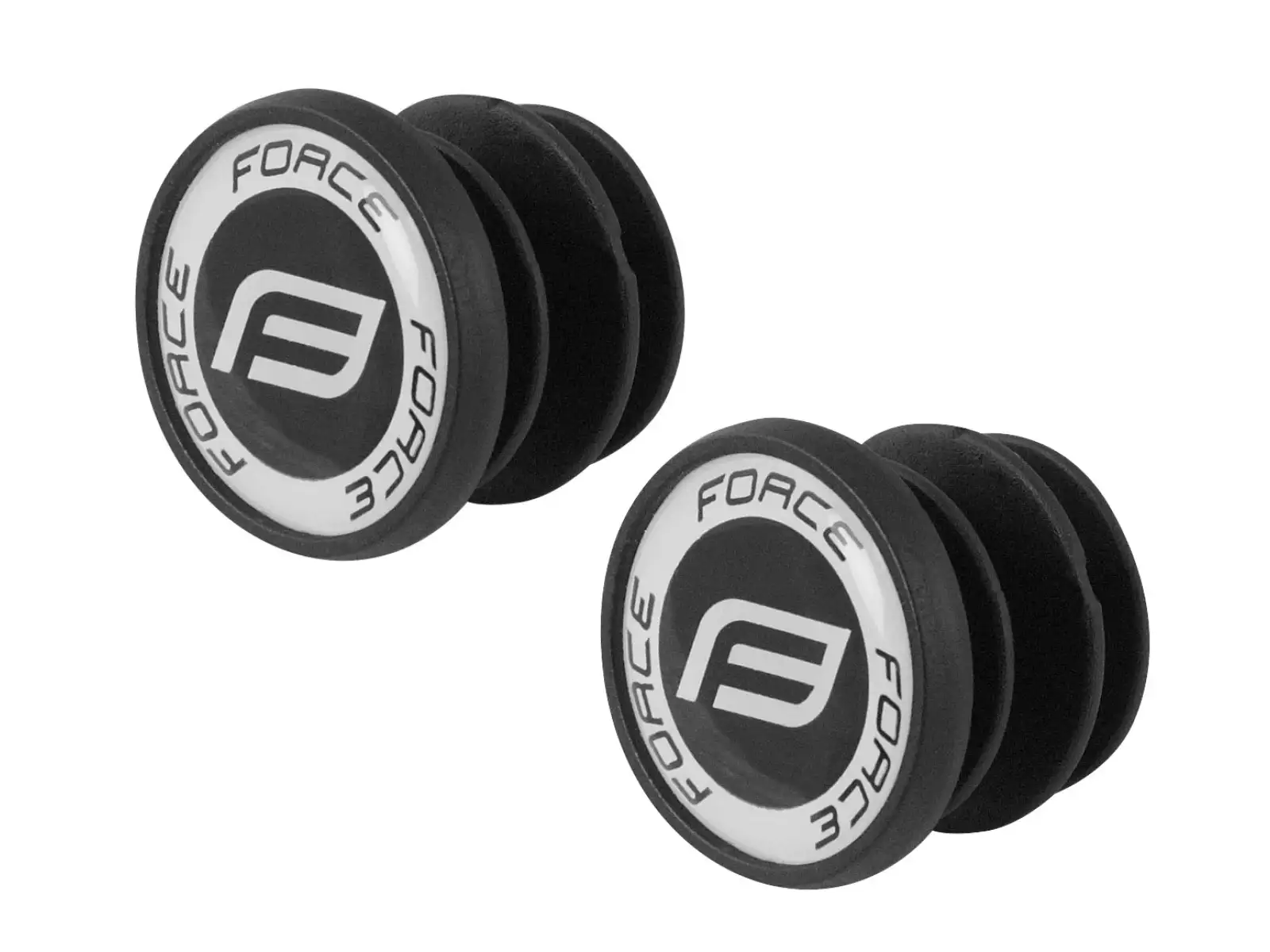 Force grips rubber black secured 128mm