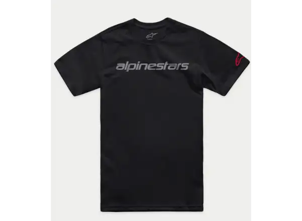 Alpinestars Linear Wordmark 2.0 men's T-shirt short sleeve Black/Grey/Red