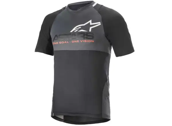 Alpinestars Drop 8.0 jersey short sleeve black/coral