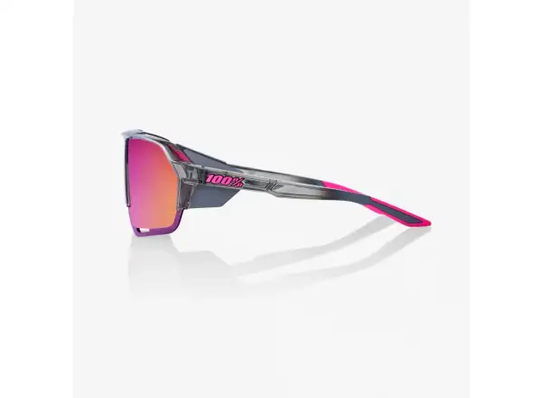 100% Norvik Sports Polished Translucent Grey/Purple Multilayer Sunglasses