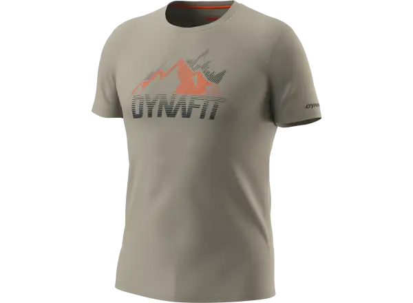 Dynafit Transalper Graphic men's T-shirt short sleeve rock khaki