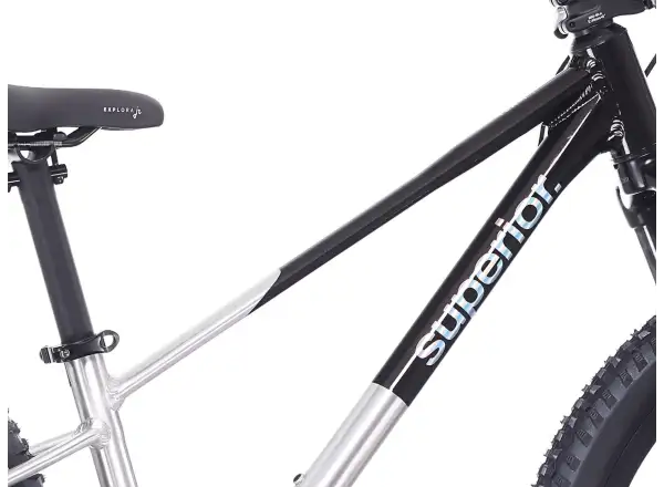 Superior TEAM 24 kids bike Gloss Brushed Alu / Rainbow Black