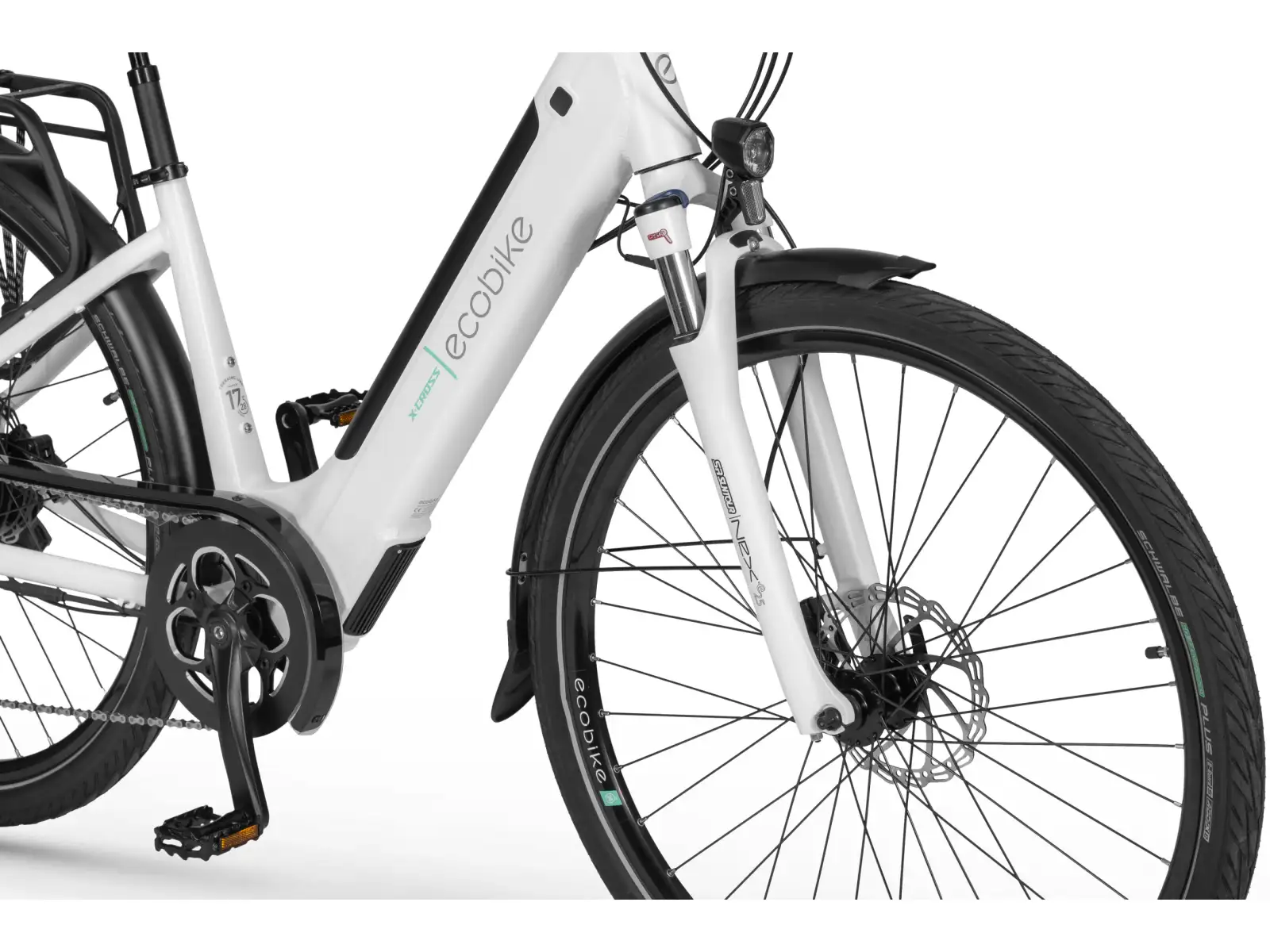 Ecobike X-Cross 630 Wh White trekking e-bike