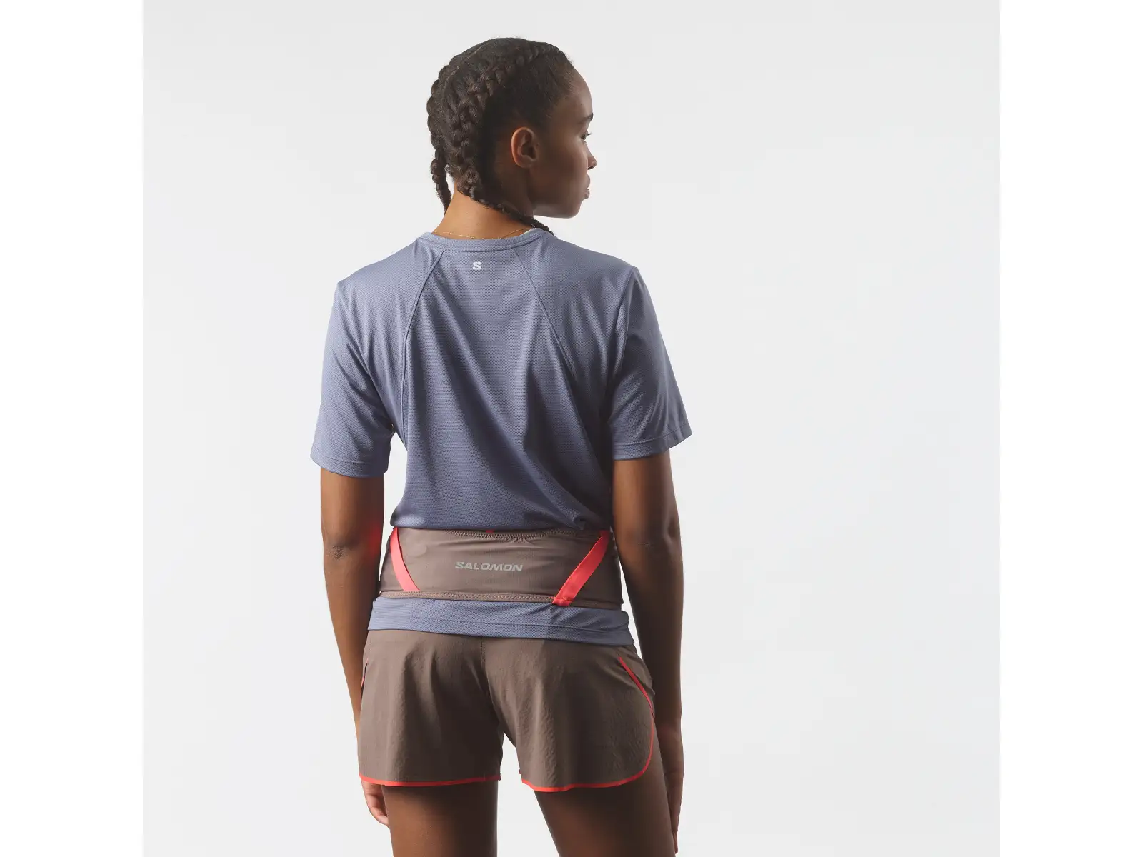 Salomon Pulse running belt Iron/Neon Flame