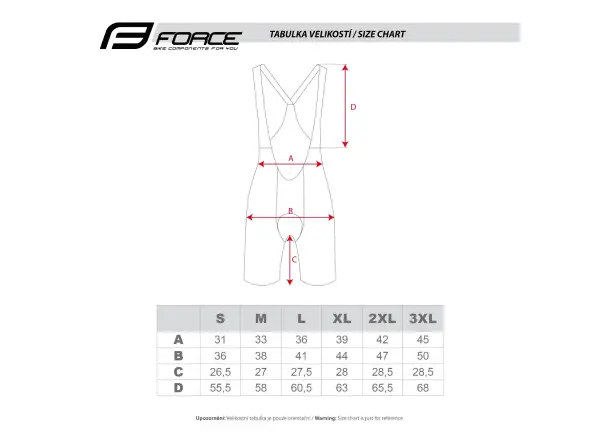 Force F Winner bib shorts with padding black